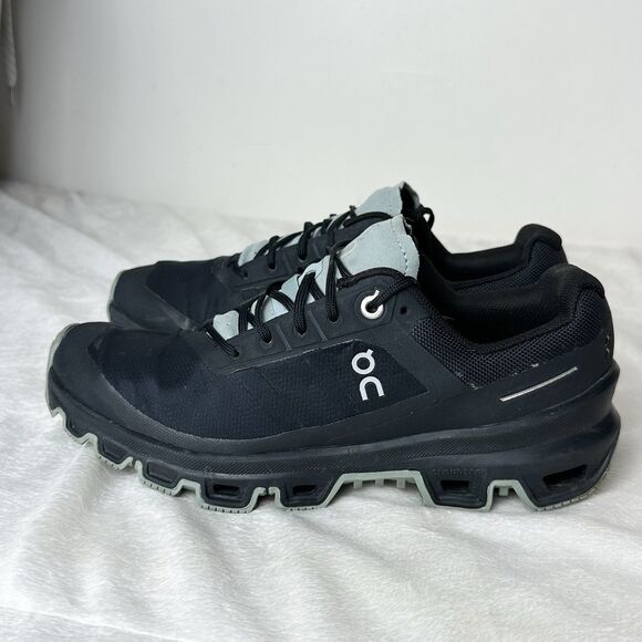On Cloudventure Trail Running Sneakers Black Cobblestone Womens 6.5 Outdoor main image 4